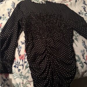 Polka Dot Ruched Dress!